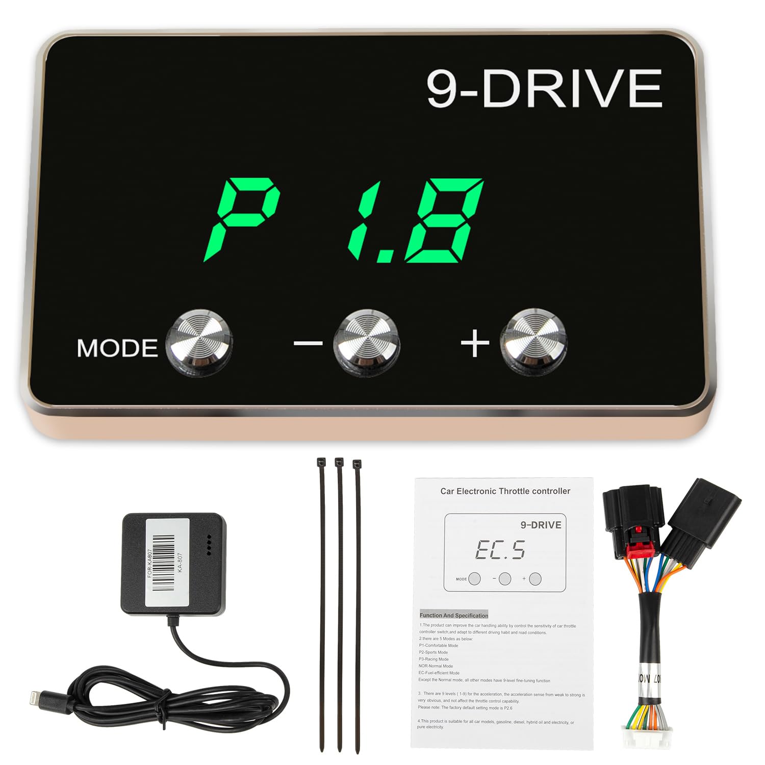 RANSOTO 9-drive-modes controller panel enabling customizable acceleration for daily driving.