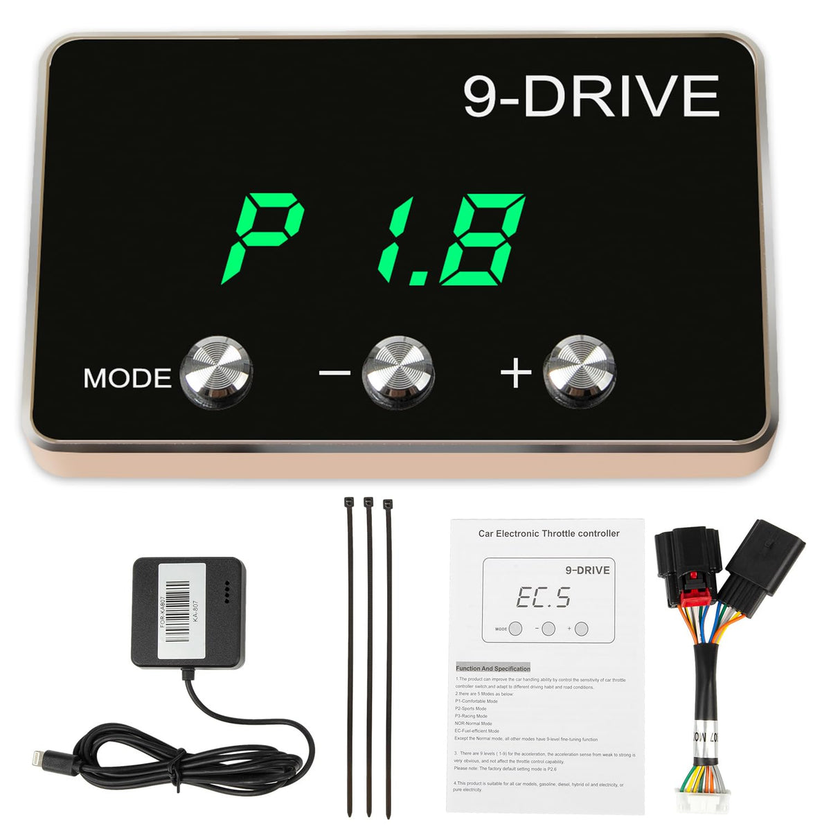 RANSOTO 9-drive-modes controller panel enabling customizable acceleration for daily driving.