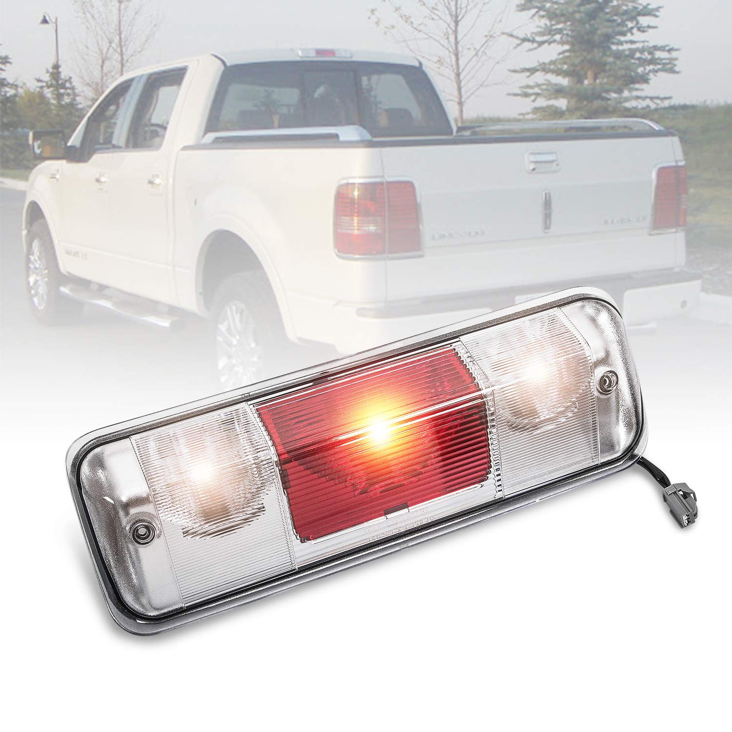 RANSOTO 923-237 F-150 brake light front view improves daytime visibility and signaling