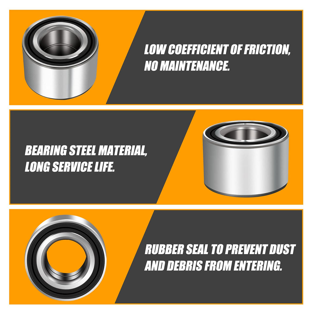 RANSOTO bearing kit for front and rear wheels on Polaris RZR, four-pack