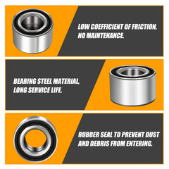 RANSOTO bearing kit for front and rear wheels on Polaris RZR, four-pack