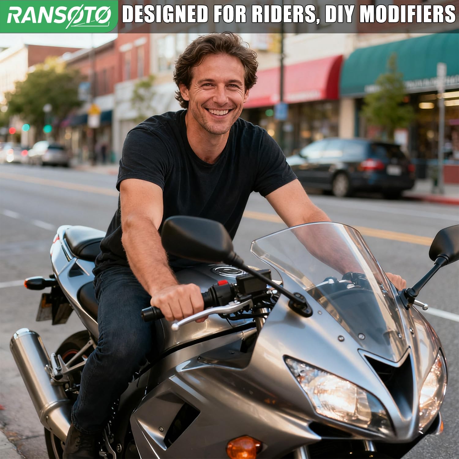 RANSOTO hardware kit with stainless fasteners for corrosion resistance.
