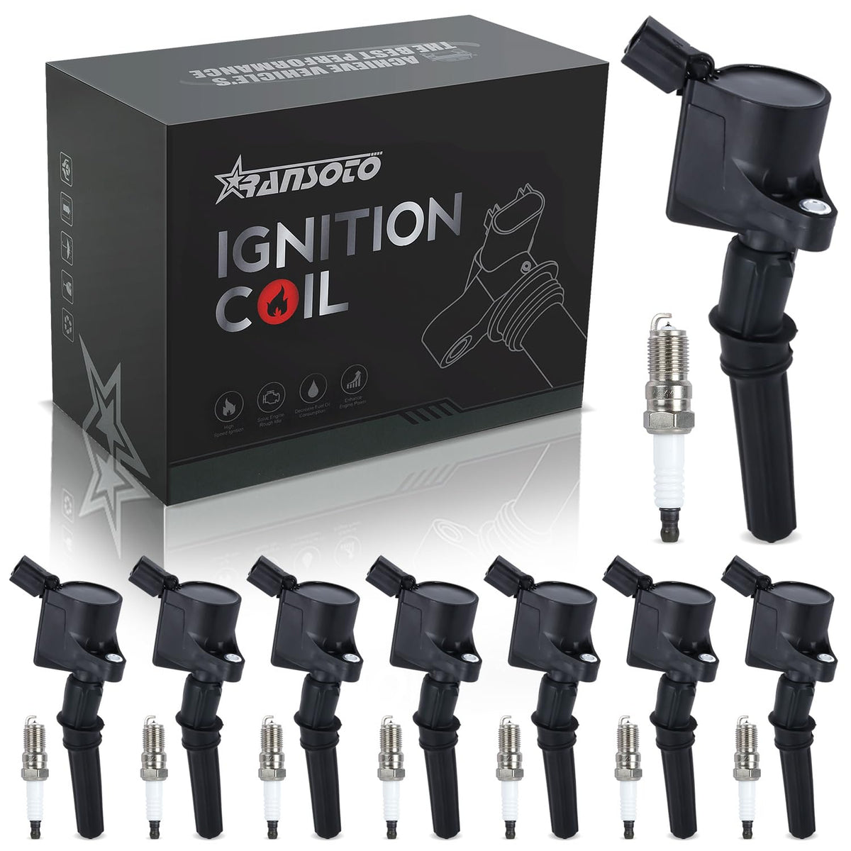 RANSOTO DG508 ignition coil pack close-up for reliable starting