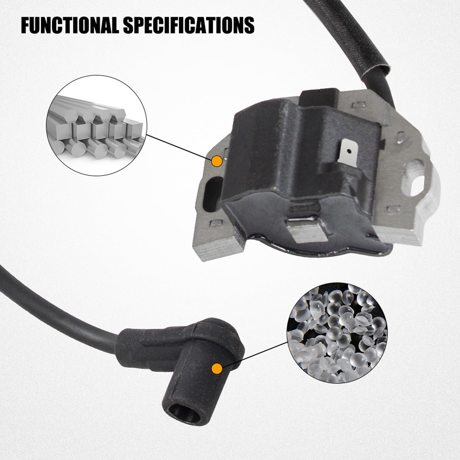 RANSOTO ignition coil for Kawasaki FX801V highlights broad engine compatibility.