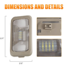 RANSOTO LED dome light replacement for part numbers 15126553, 15191866, 15114473.