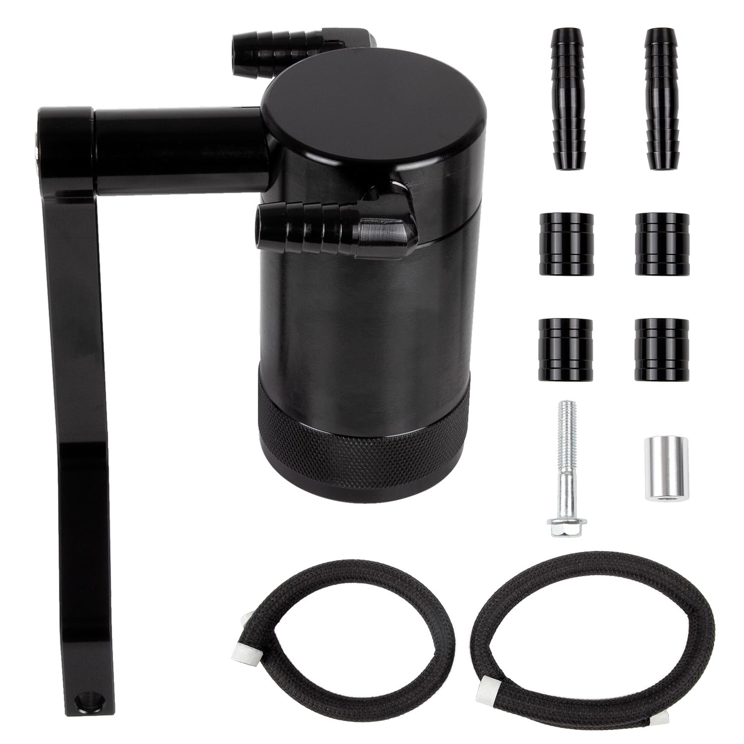 RANSOTO oil catch can in black for 5.7L/6.4L HEMI engines reducing oil vapor