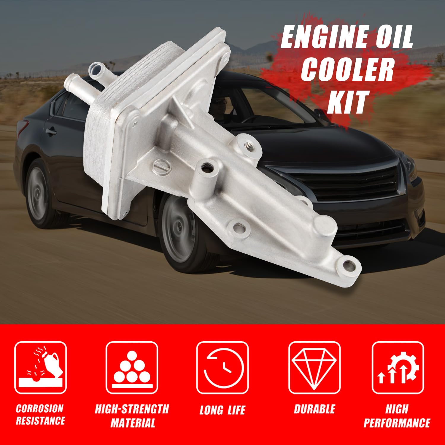 RANSOTO oil cooler gasket close-up ensures a tight seal for reliable performance