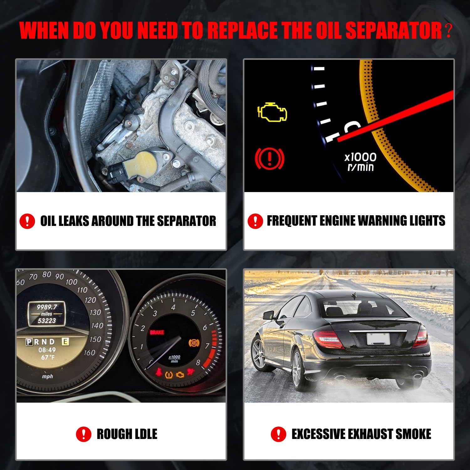 RANSOTO oil separator cover kit with all parts included.