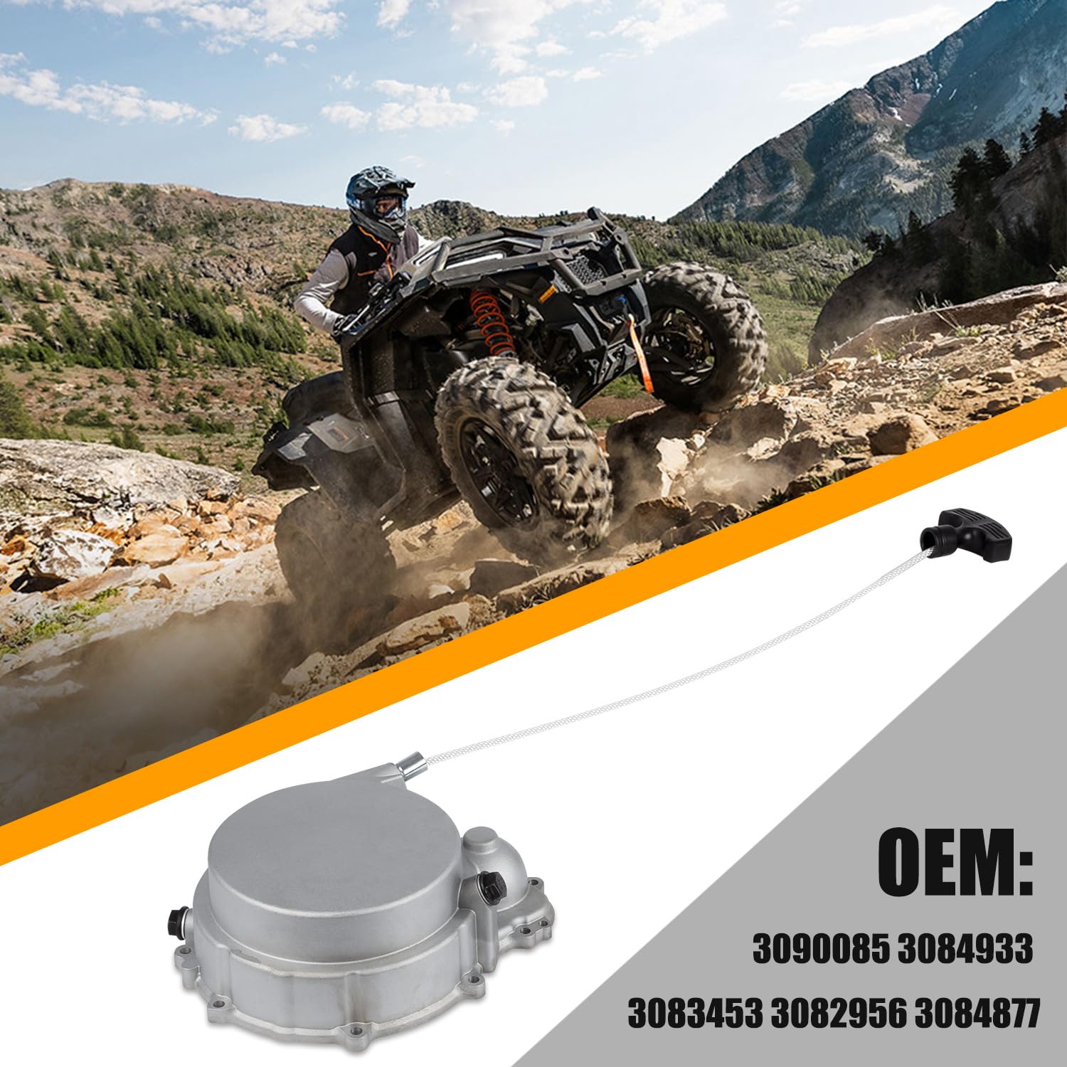 RANSOTO Recoil Starter Kit compatibility guide showing Polaris models.