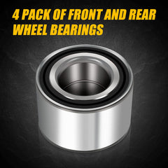 RANSOTO roller bearing assembly for Polaris RZR front and rear wheels