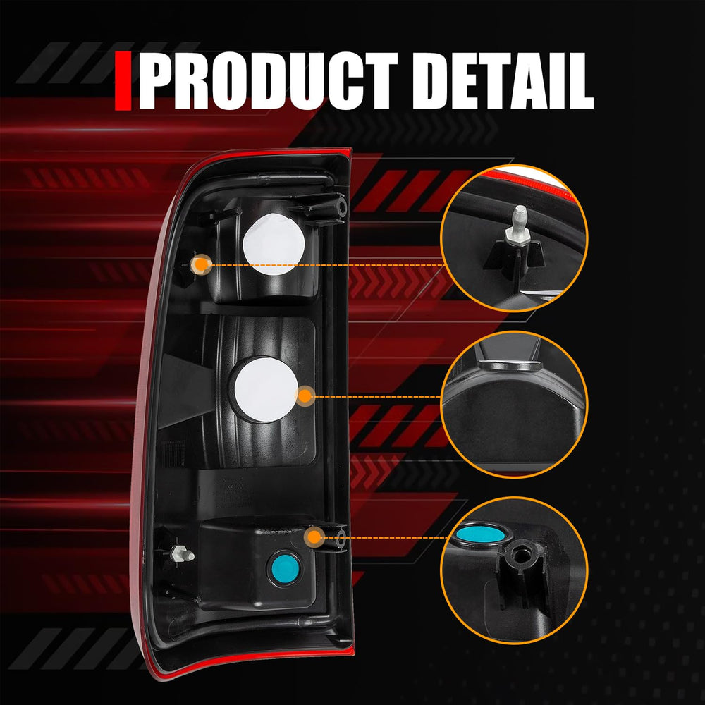RANSOTO tail light front view highlights weatherproof sealed design.