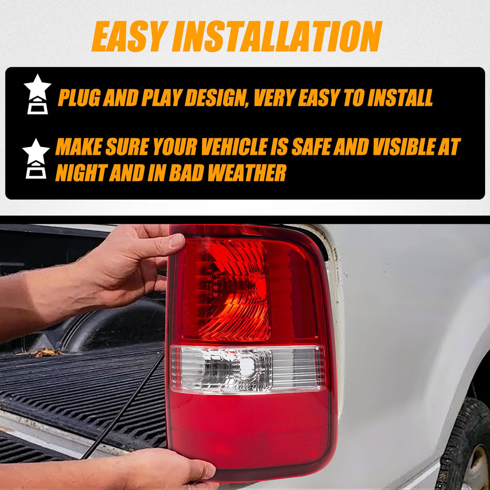 RANSOTO tail light wiring and plug-and-play setup shown for quick installation.