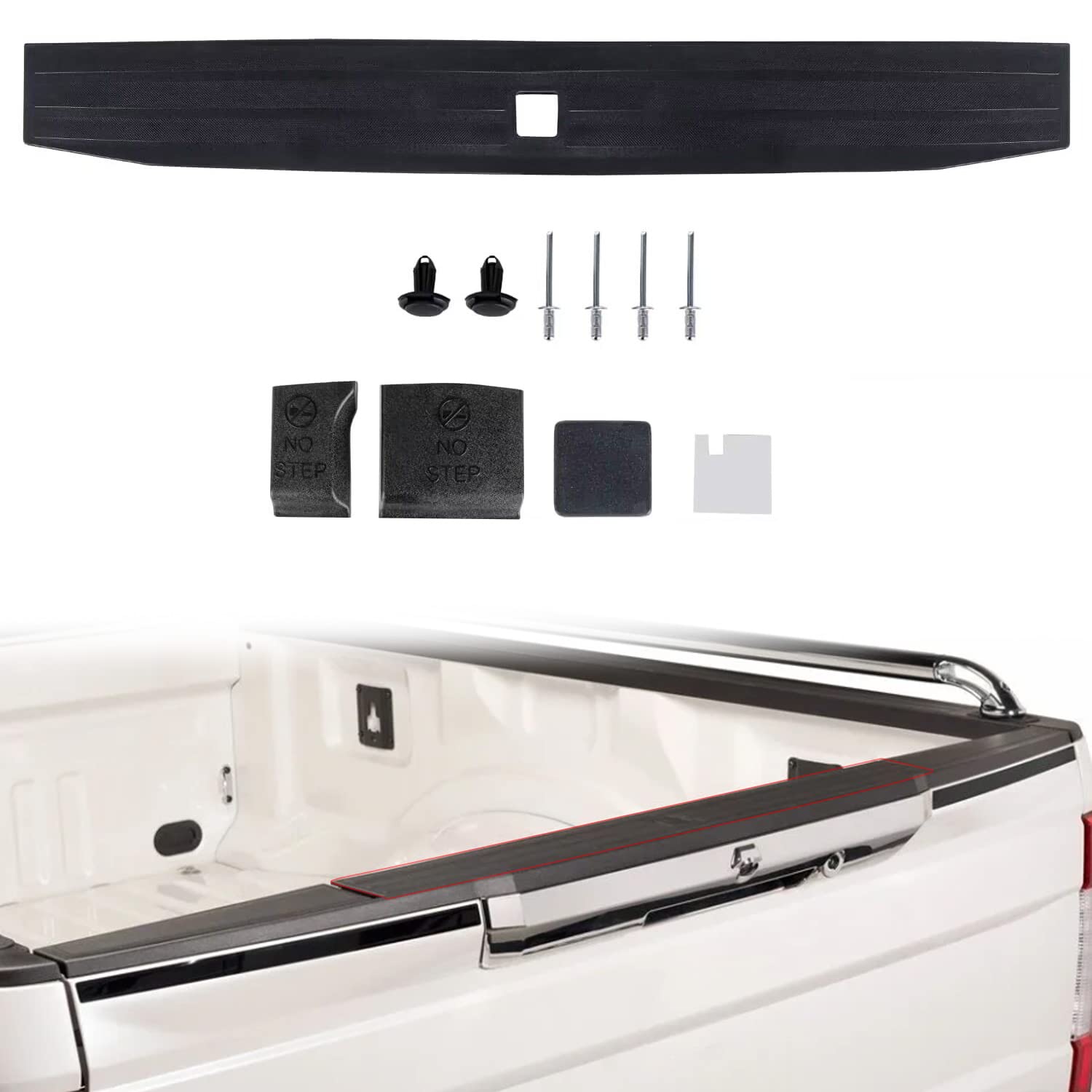RANSOTO tailgate molding on Ford F-Series showing precise fit