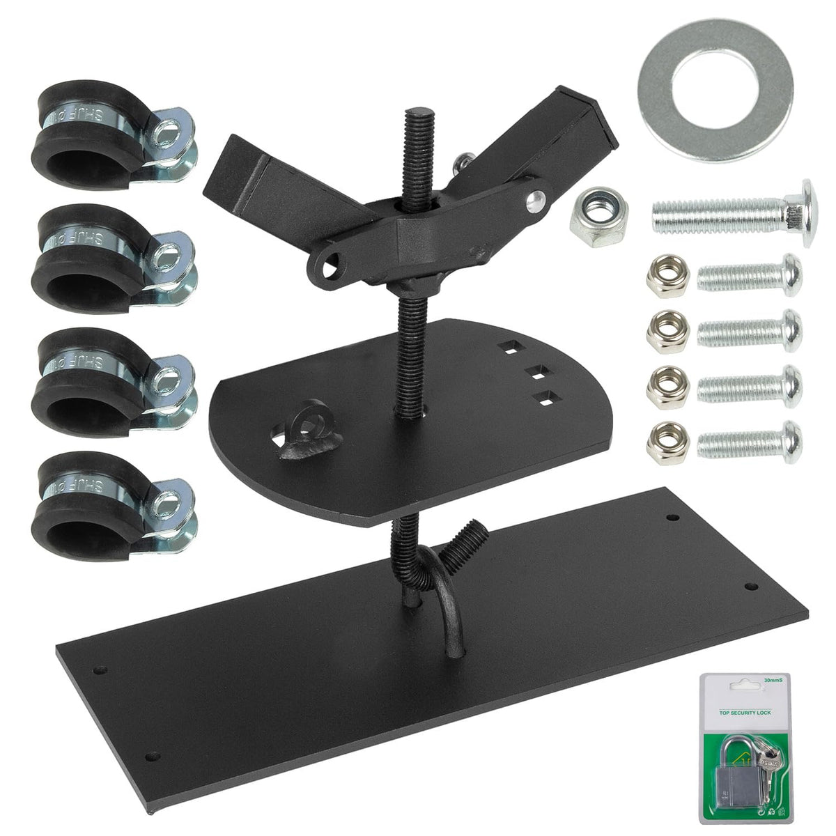 RANSOTO universal steel roof rack top-mount spare tire carrier for secure transport