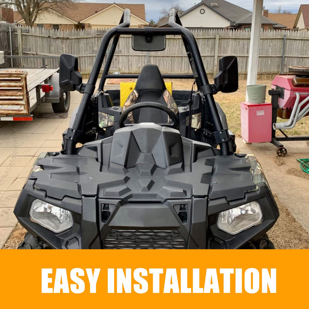RANSOTO mirror installation with two clamp sizes fits most roll bars