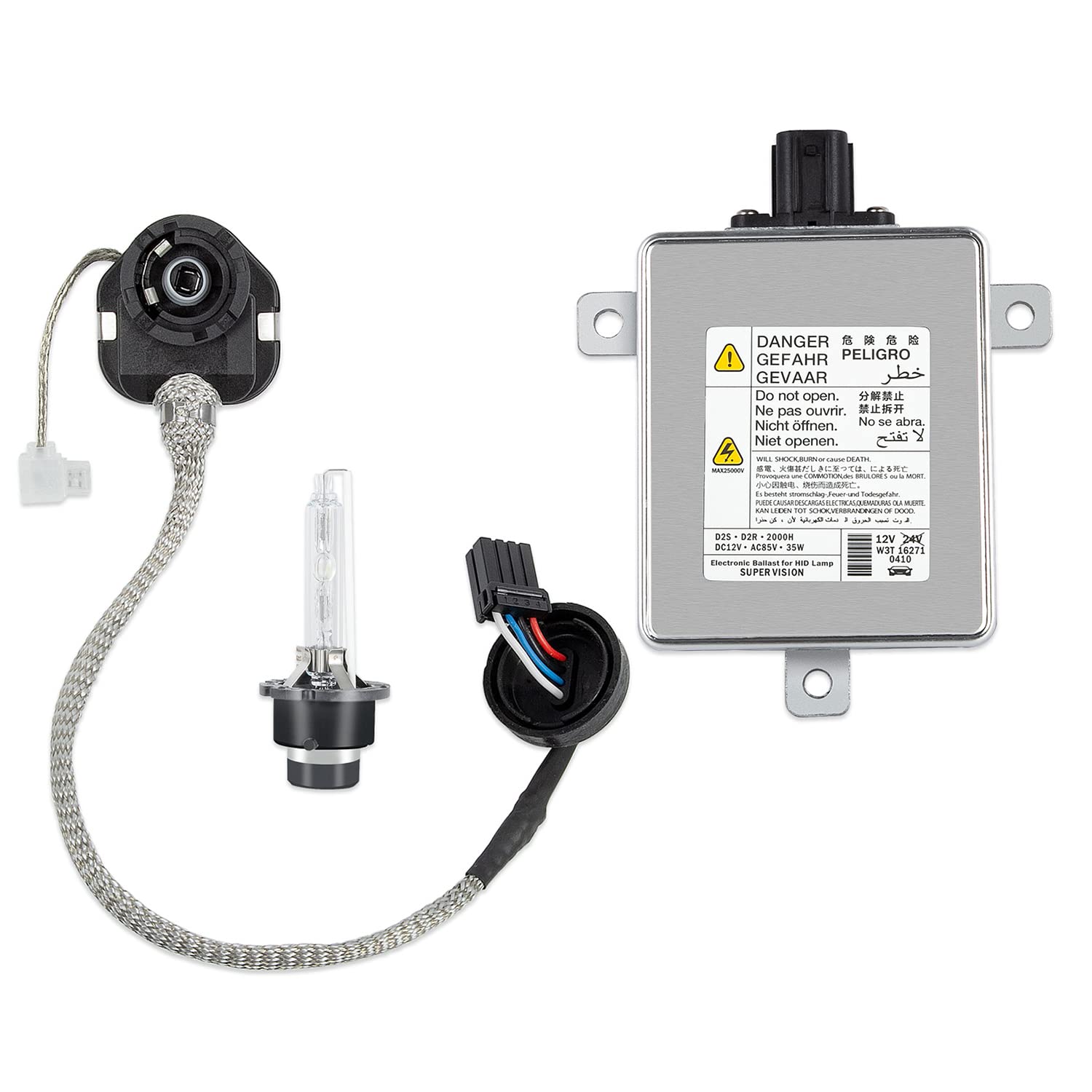 RANSOTO W3T19371 ballast front view for Xenon headlights, reliable nighttime visibility.