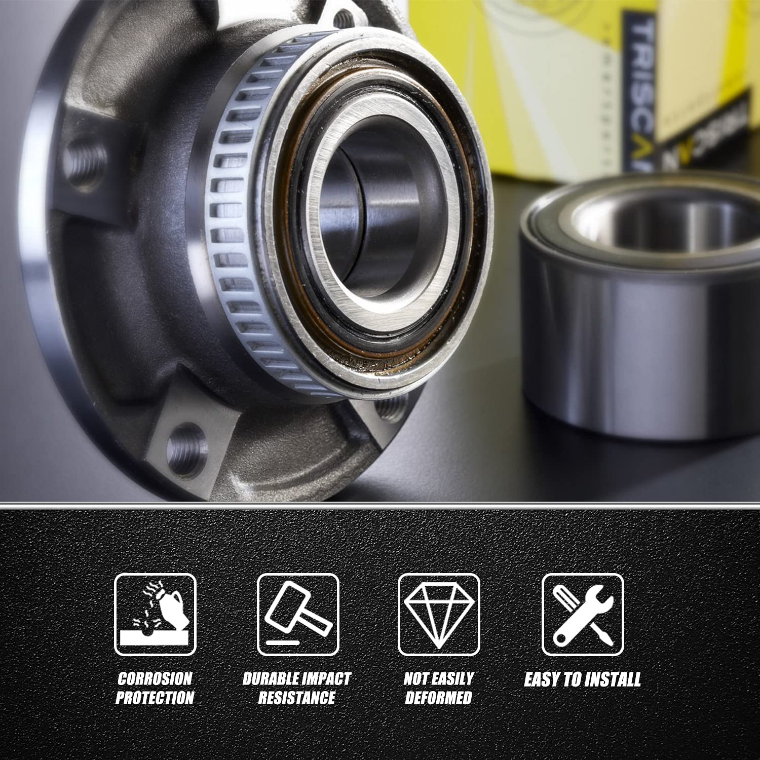 RANSOTO Polaris RZR wheel bearing set for front and rear, four-pack