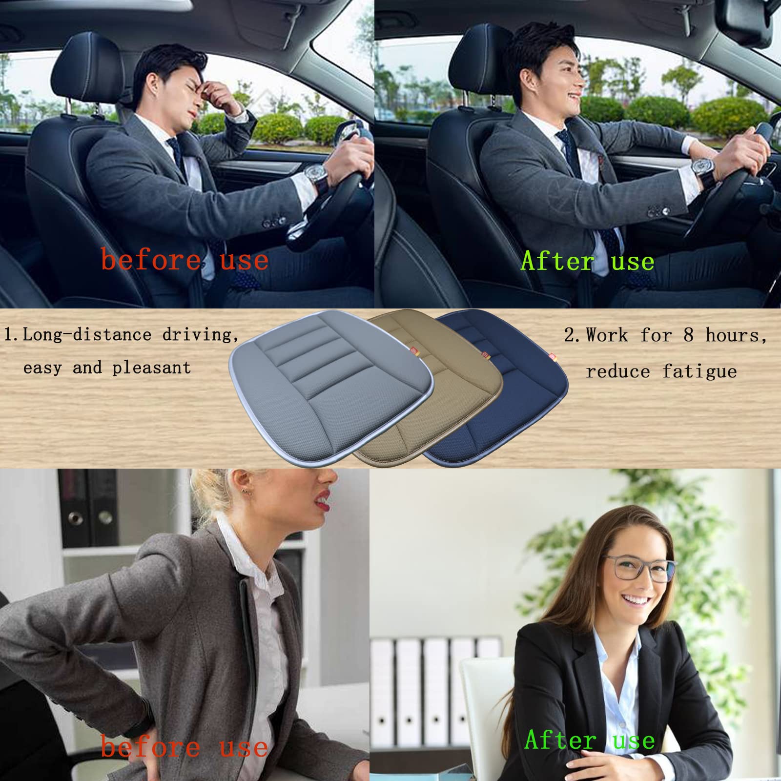 Sturdy edge stitching and leather trim on RaoRanDang cushion