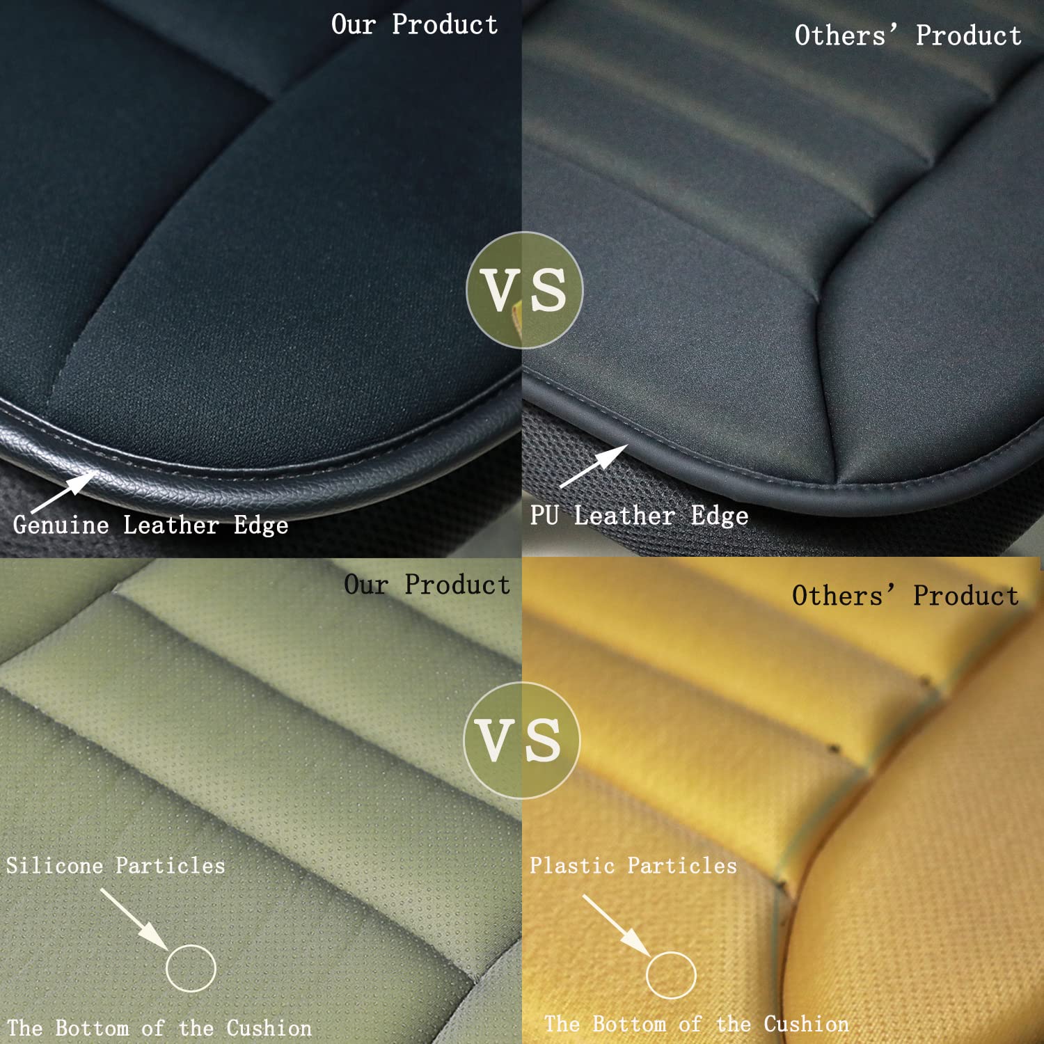 RaoRanDang seat cushion breathable surface stays cool during use.