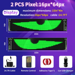 RAOZBE LED Eyes Sync on dashboard panel enables customizable patterns