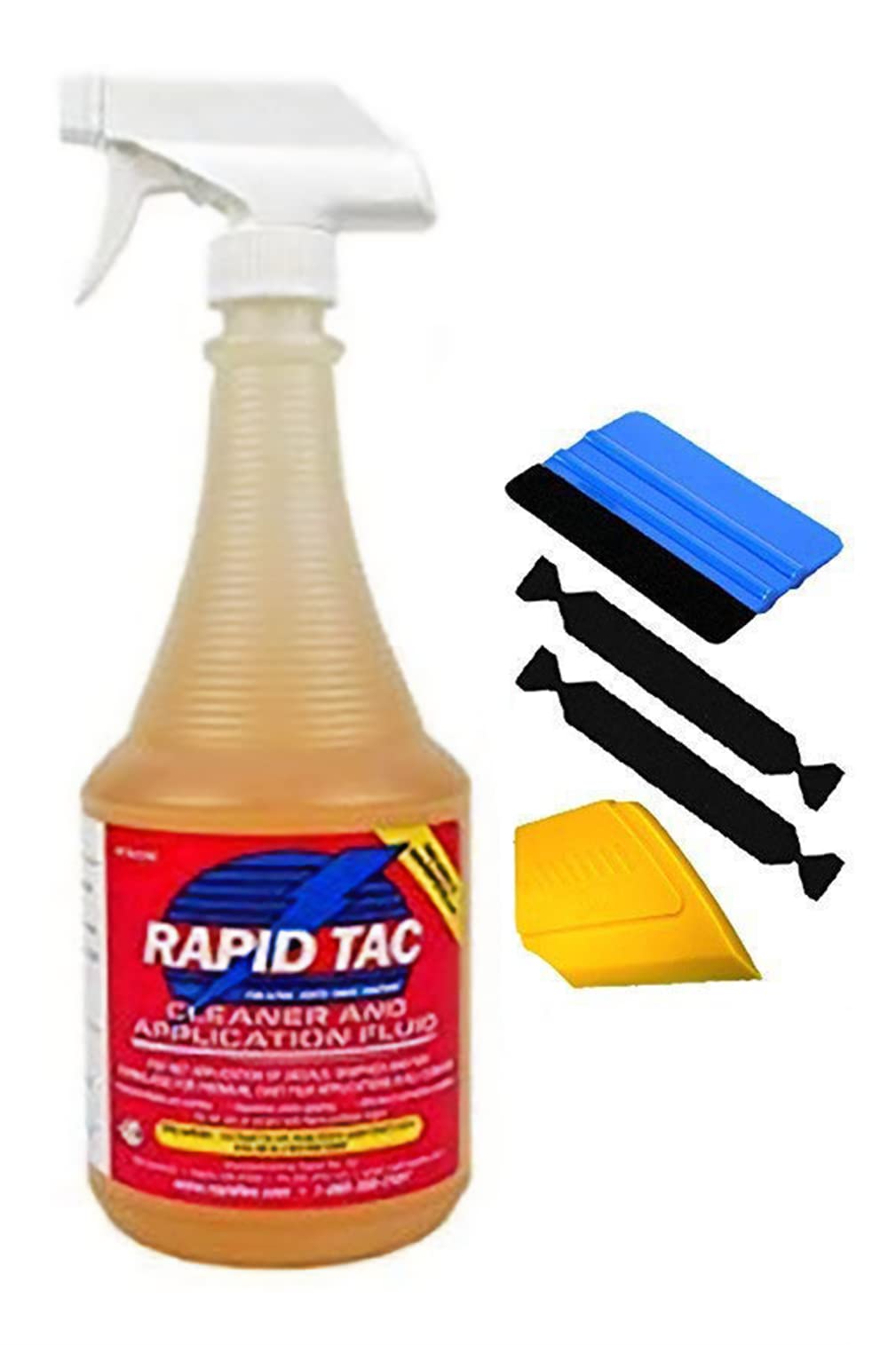 Rapid Tac Vinyl Wrap Fluid 32oz bottle for smooth positioning and bubble-free results.