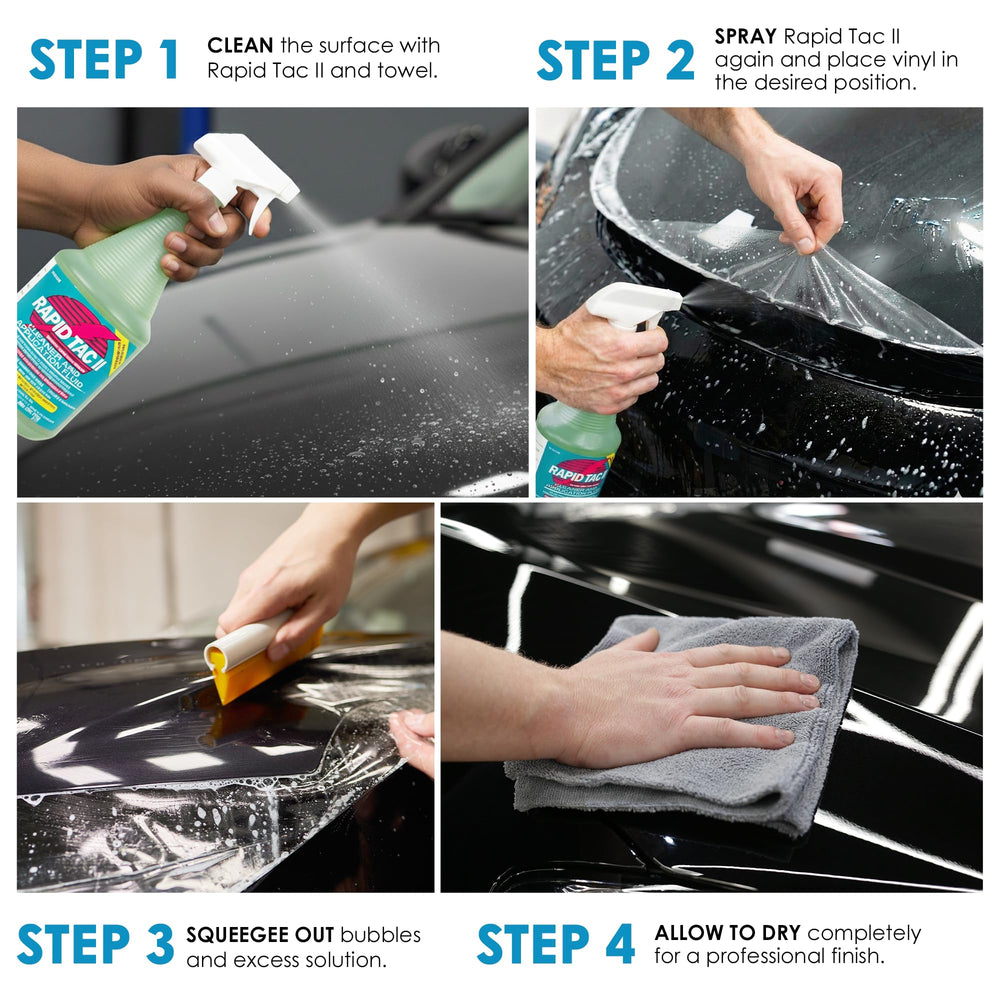 Rapid Tac II repositioning graphics enables precise adjustments before final bonding.