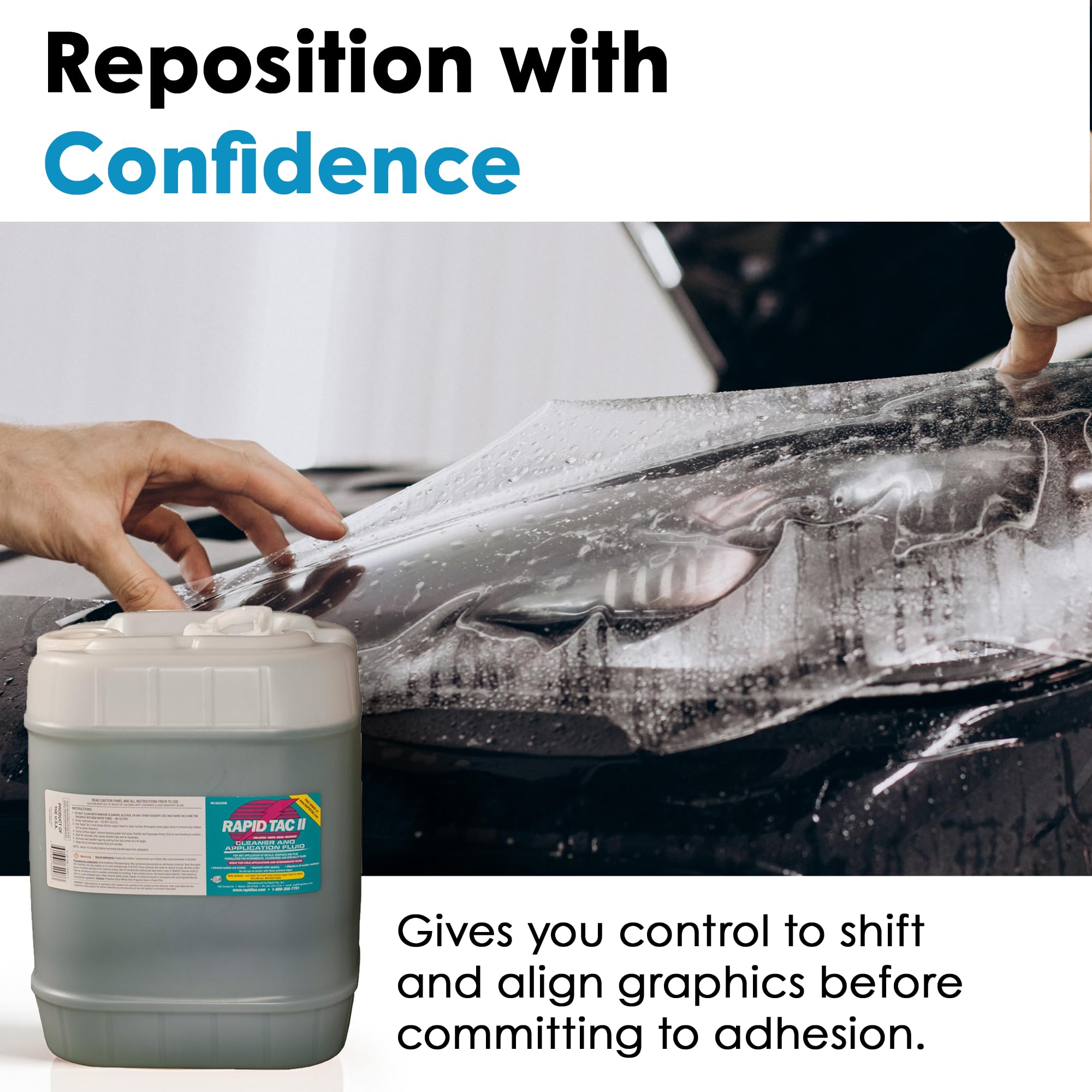 Rapid Tac II specialty-films compatibility for smooth handling with metallic and reflective films.