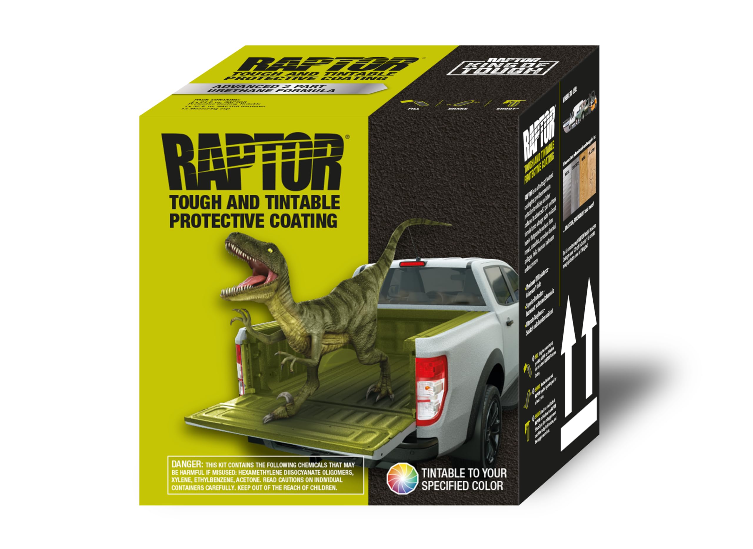 RAPTOR 0821V kit unboxing demonstrates a complete DIY bed liner system for trucks.