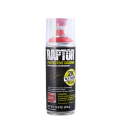 Raptor 2K Bedliner aerosol spray action provides easy, durable protection.