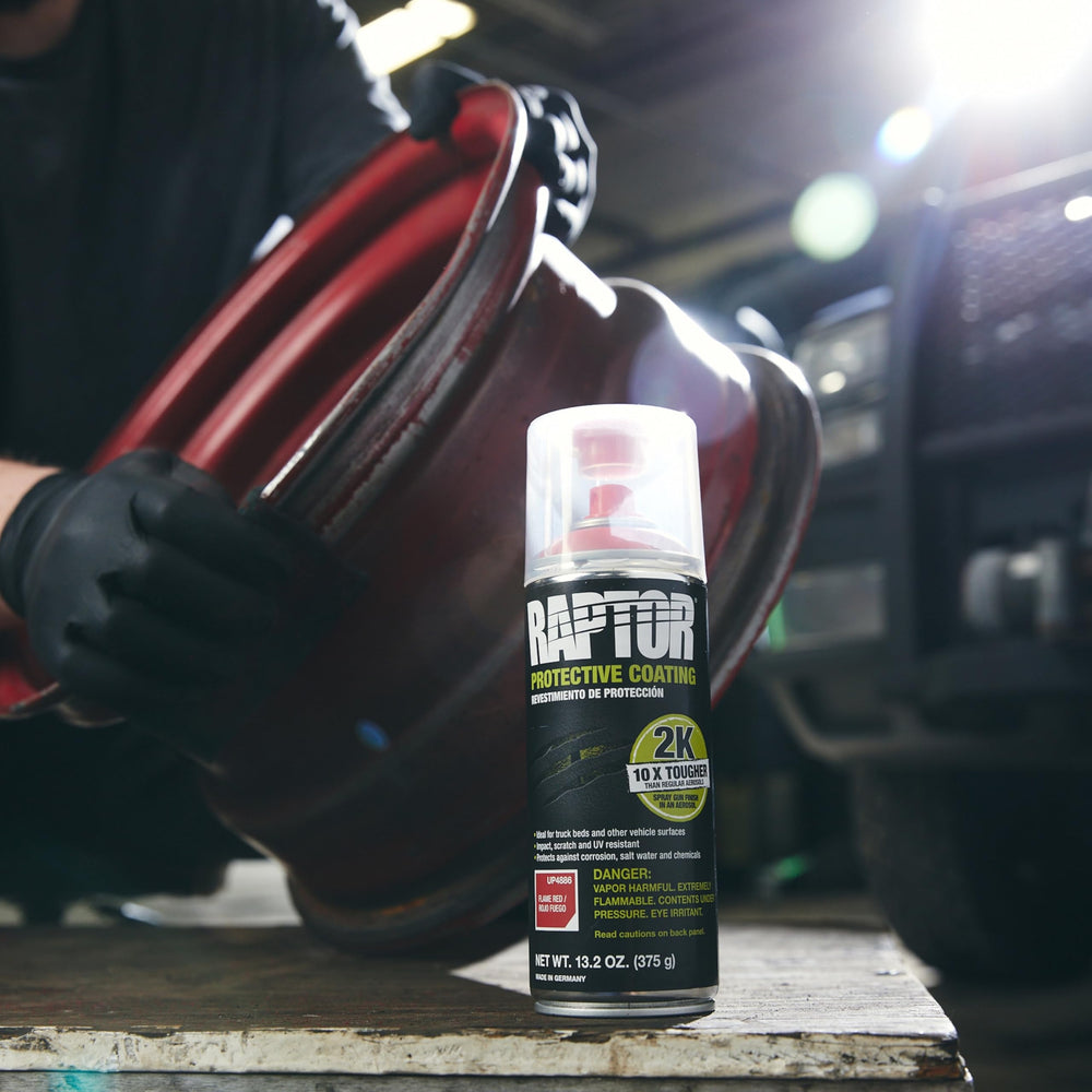 Raptor 2K Bedliner textured finish for rugged truck-bed protection.