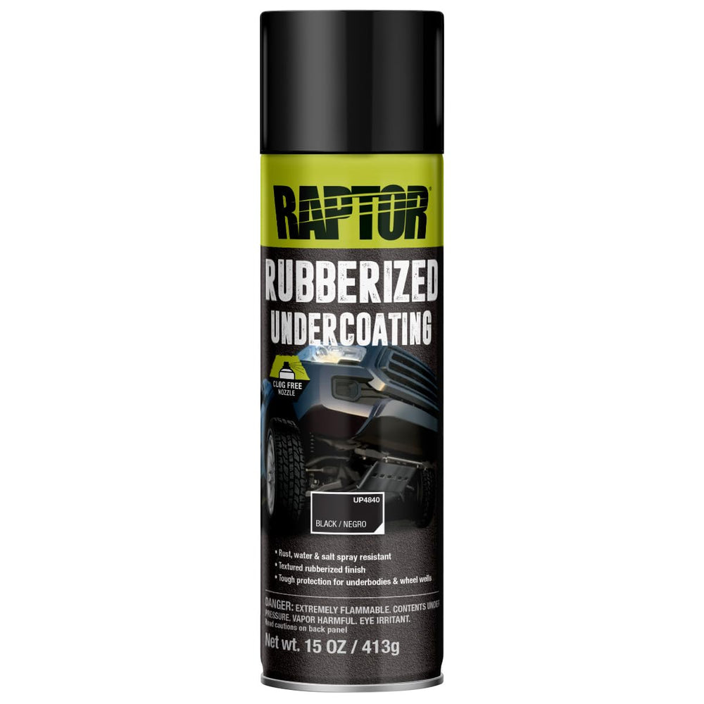 RAPTOR Rubberized Undercoating bottle ready for durable protection against stones