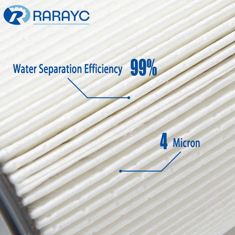 Water separator assembly shows water-oil separation for steady fuel delivery.