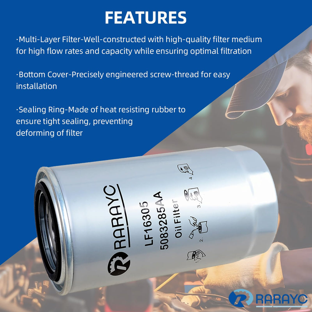 RARAYC air filter 43034051ab provides enhanced airflow for diesel engine efficiency.