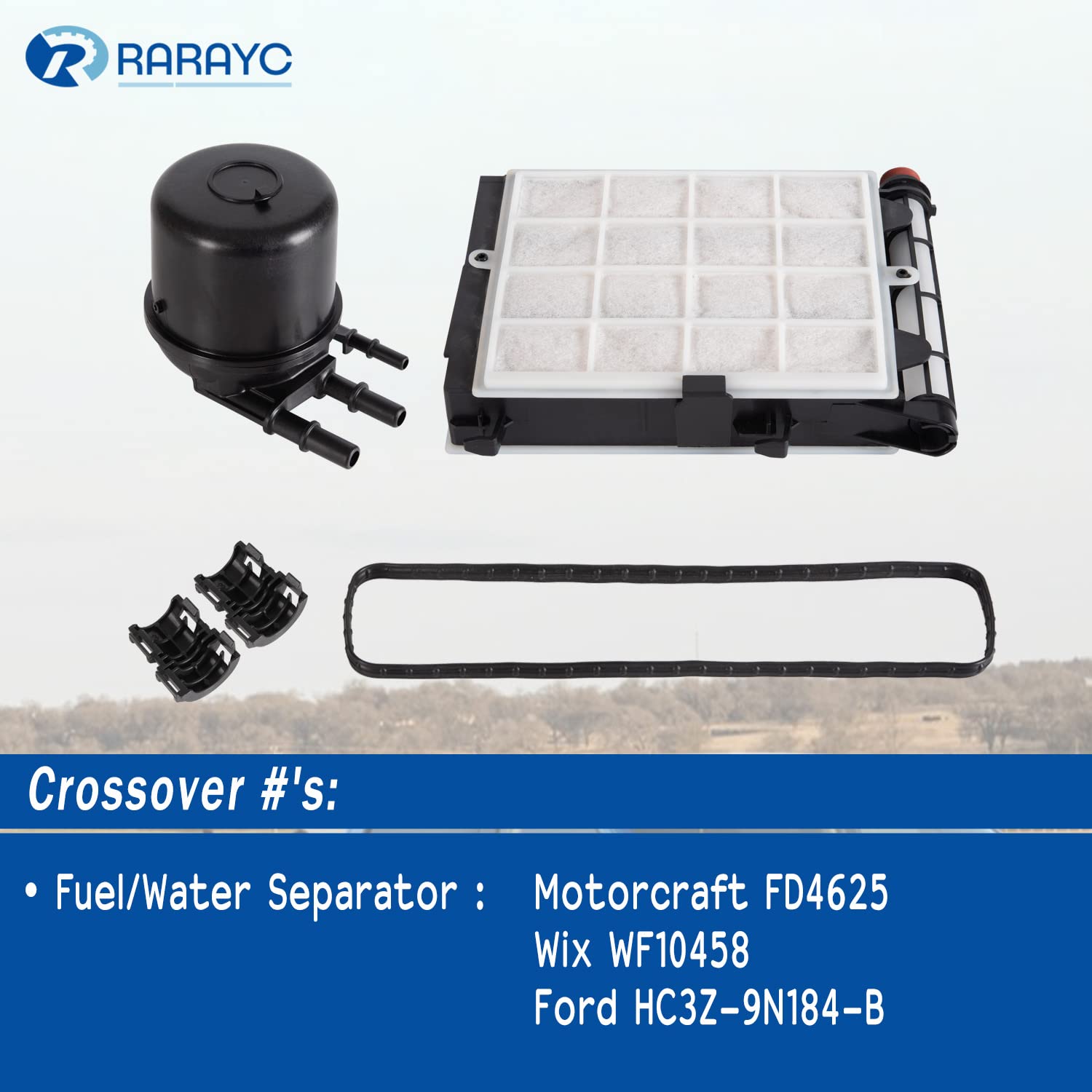 RARAYC fd4625 fuel filter assembly for Ford 6.7 Powerstroke