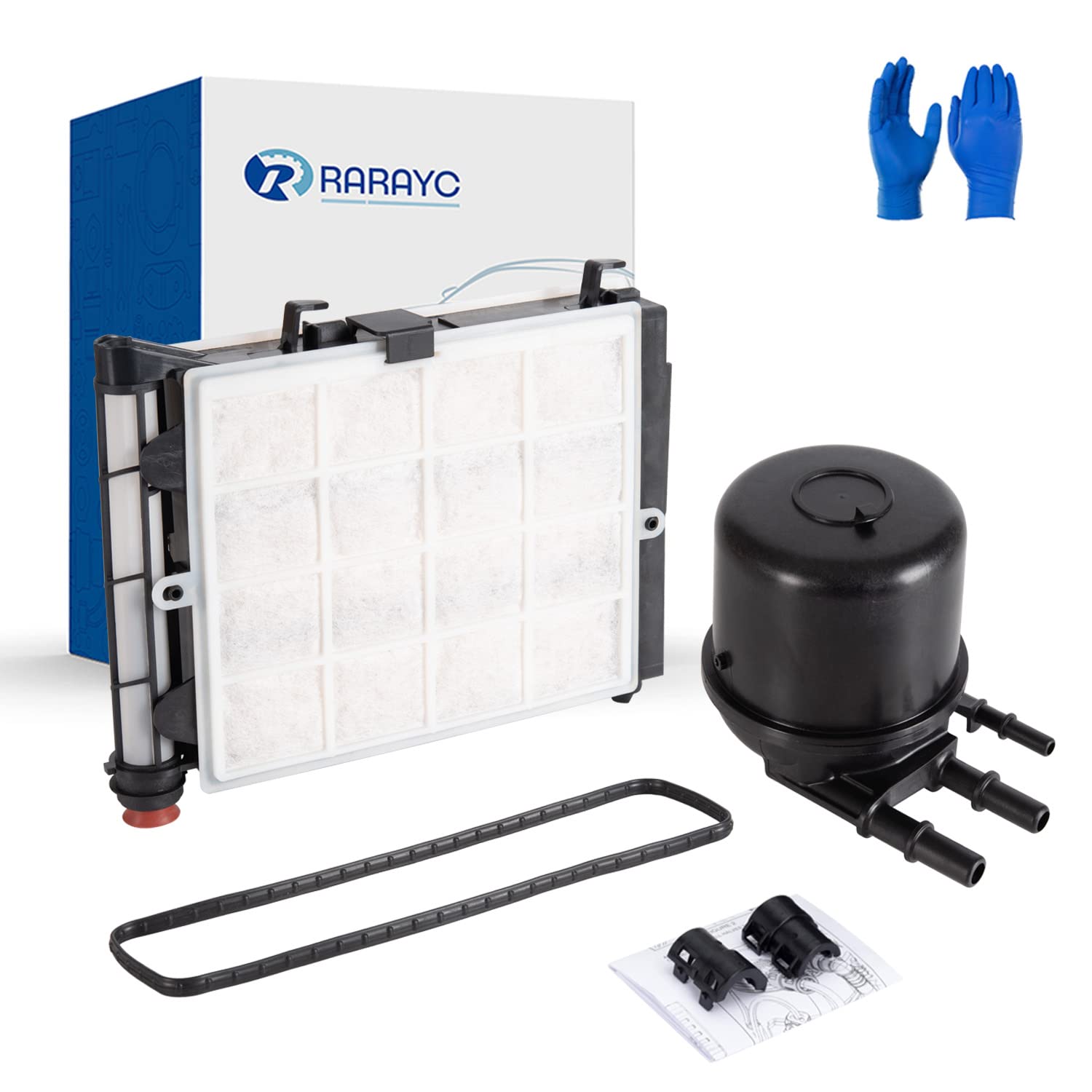 RARAYC fuel filter element front view shows filtration for cleaner fuel delivery