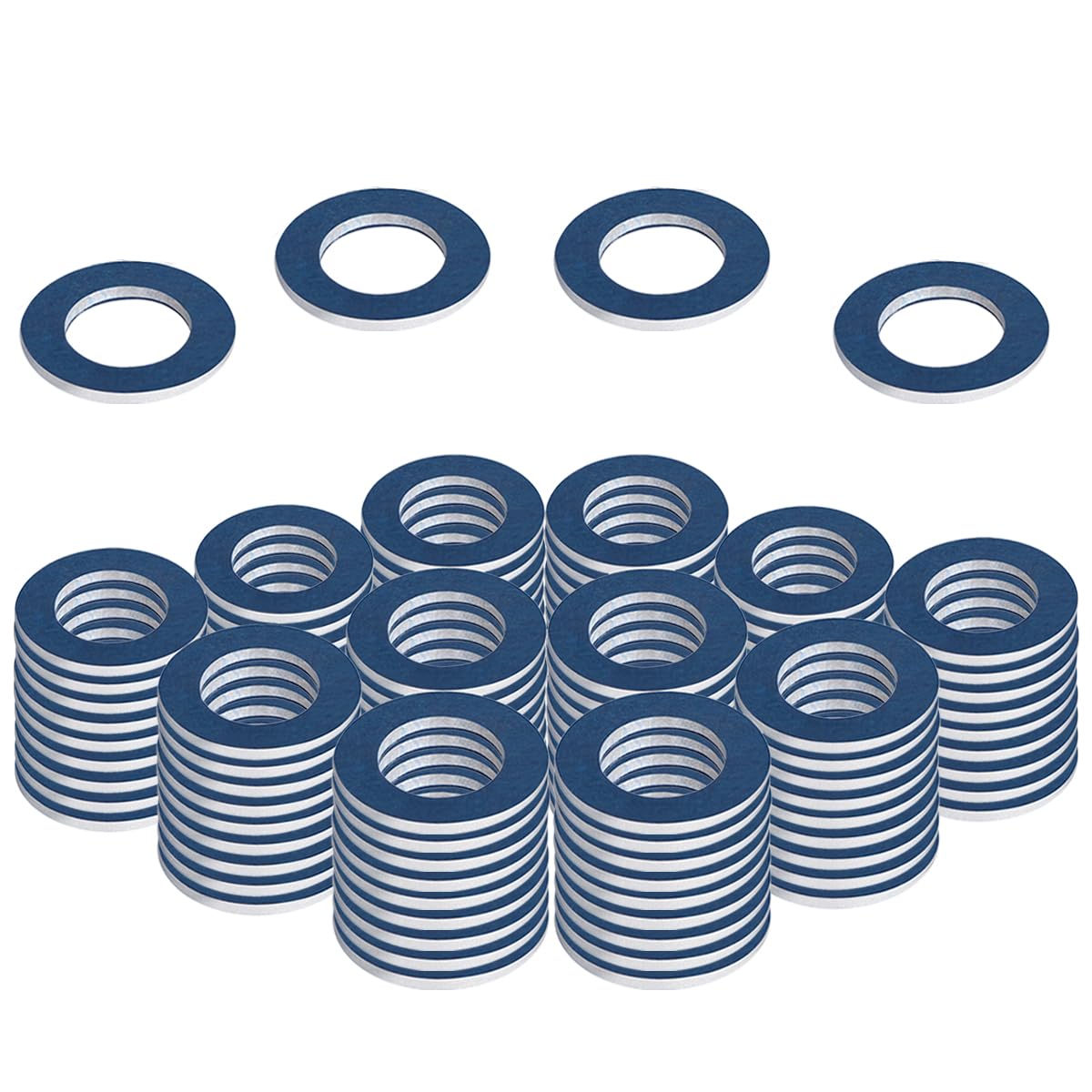 RARAYC oil drain plug washer set, 100 pcs, ready for easy engine maintenance.