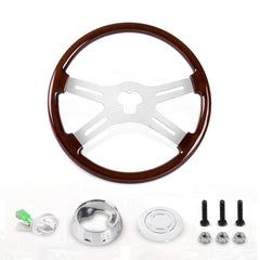 RASTP 4-spoke aluminum wood wheel for improved grip and durability