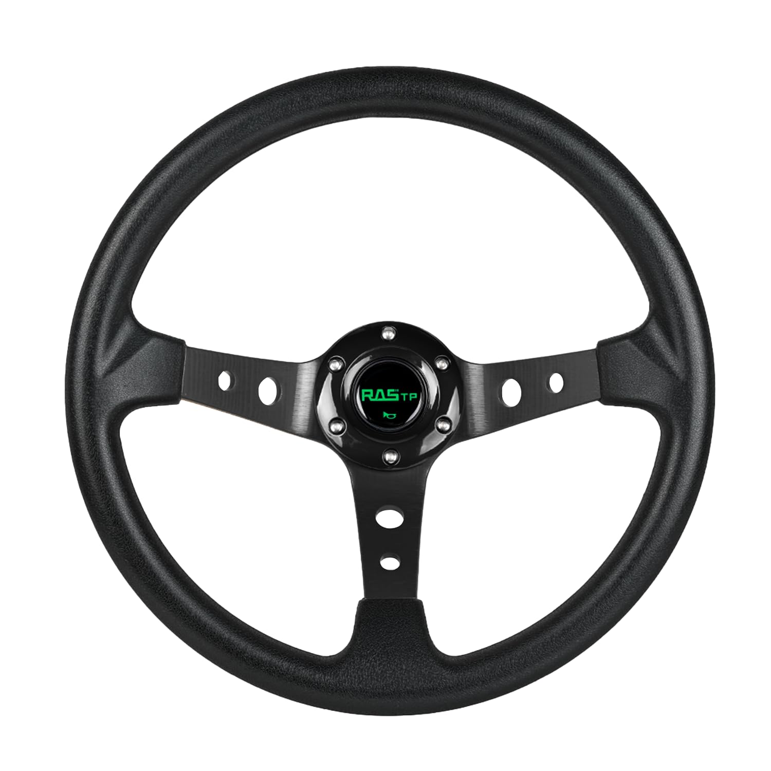 RASTP universal racing steering wheel front view with ergonomic grip for precise control