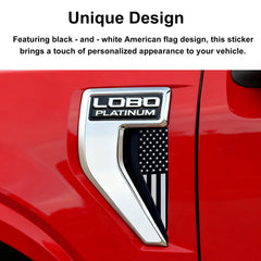 RAVOTOM black flag emblem on F-150 rear showcases rugged style