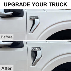 RAVOTOM exterior patch emblem for F-150 integrates with body lines