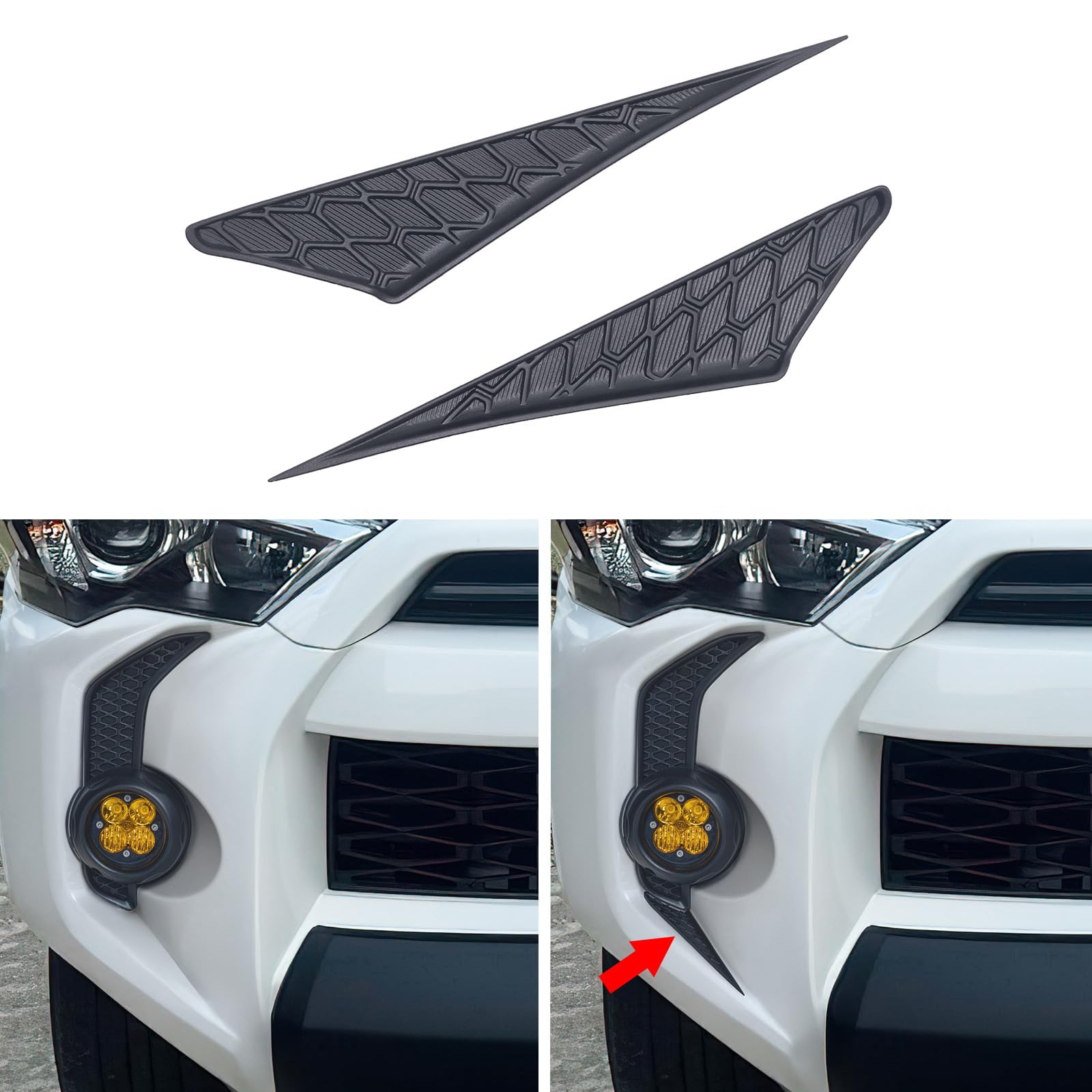 RAVOTOM front fog light decals on 4Runner left side for enhanced styling