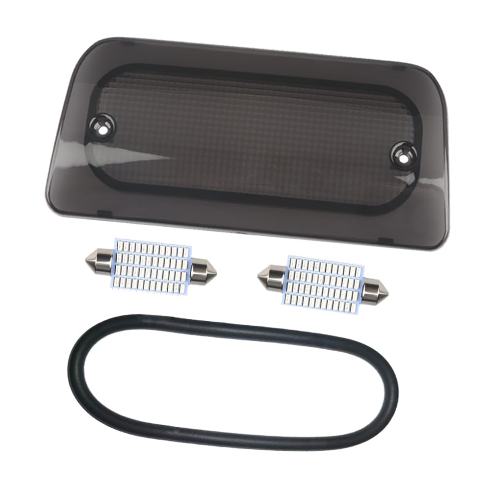 RAVSOFT 3rd brake light lens smoked cover enhances rear visibility.