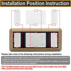 RAVSOFT center dome light cover kit providing even interior illumination