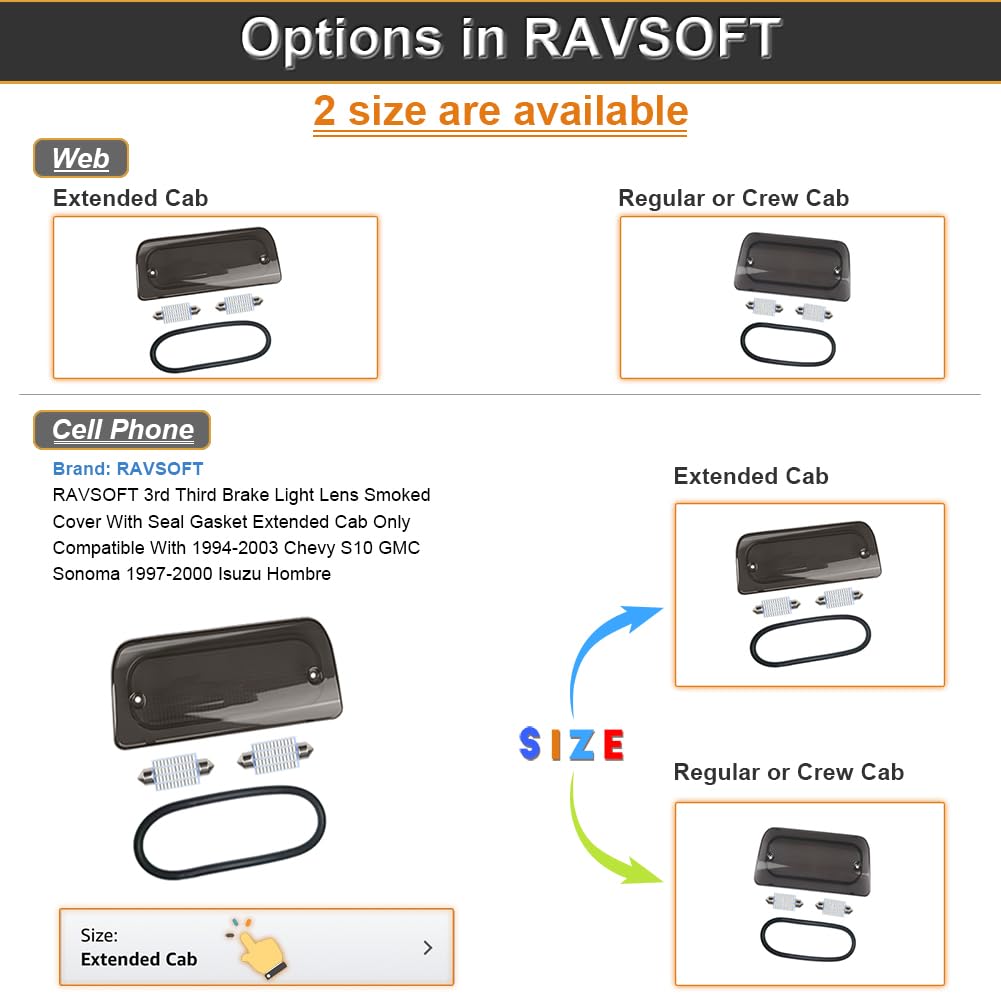 RAVSOFT LED bulbs deliver brighter red brake signals.