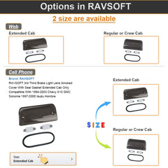 RAVSOFT LED bulbs deliver brighter red brake signals.