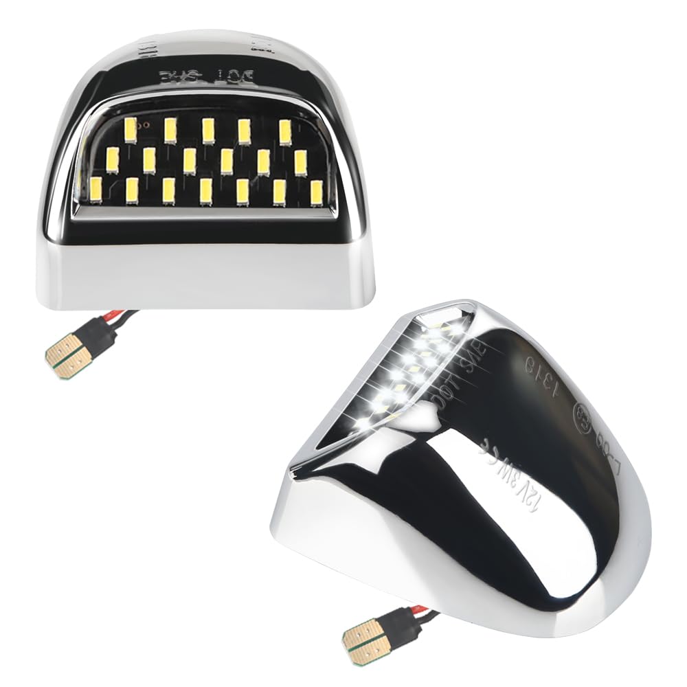 RAVSOFT LED license plate light assembly for Silverado and Sierra with bright 6000K white light