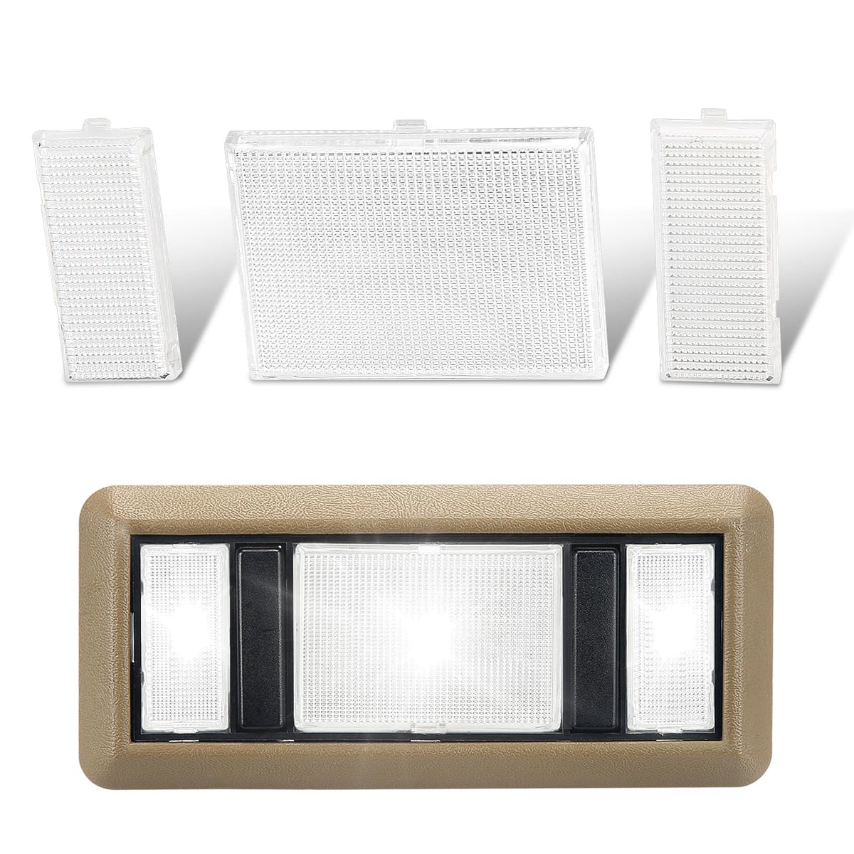 RAVSOFT map light cover with clear lens for Chevy K1500 improving night visibility