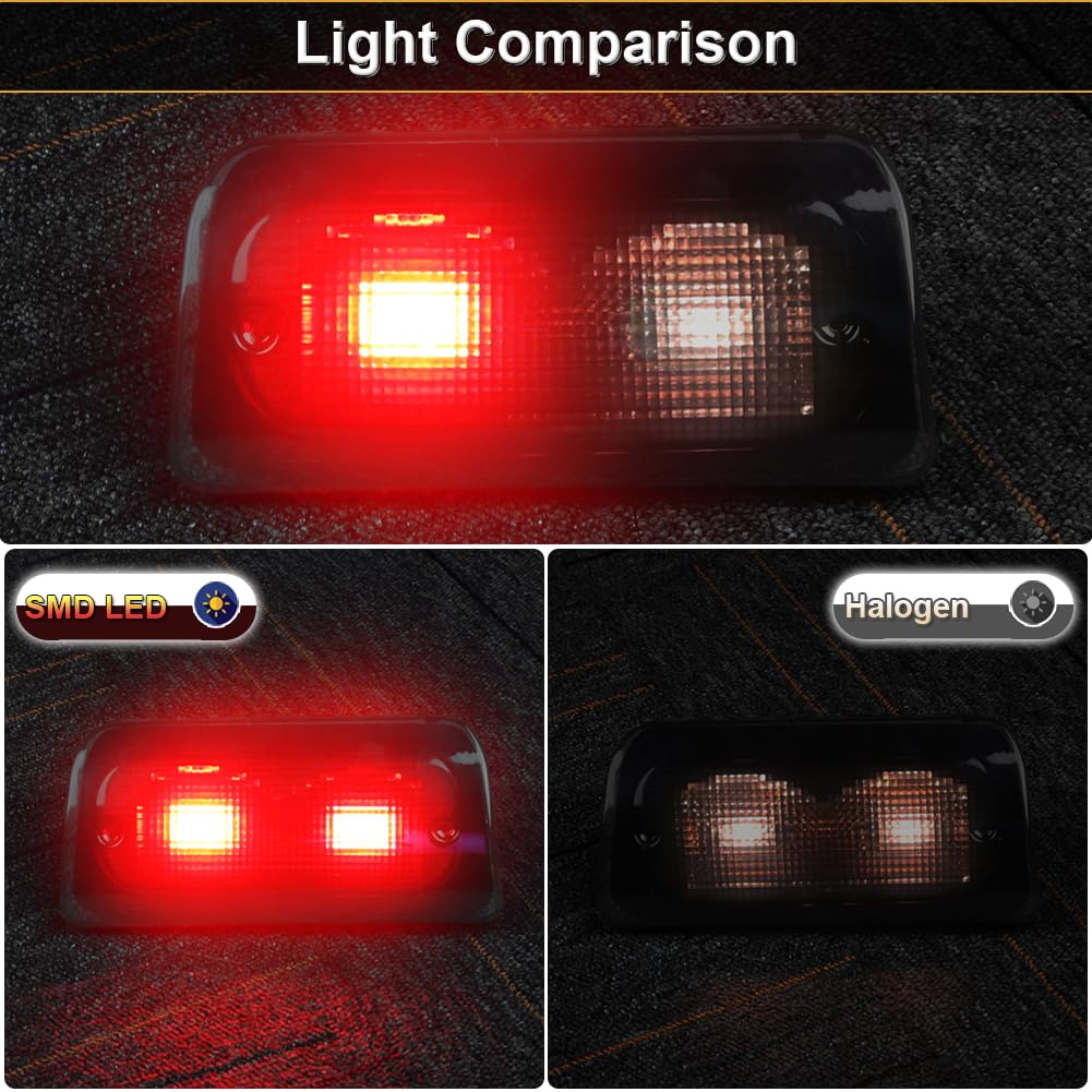 RAVSOFT rear brake light assembly installed as a plug-and-play replacement