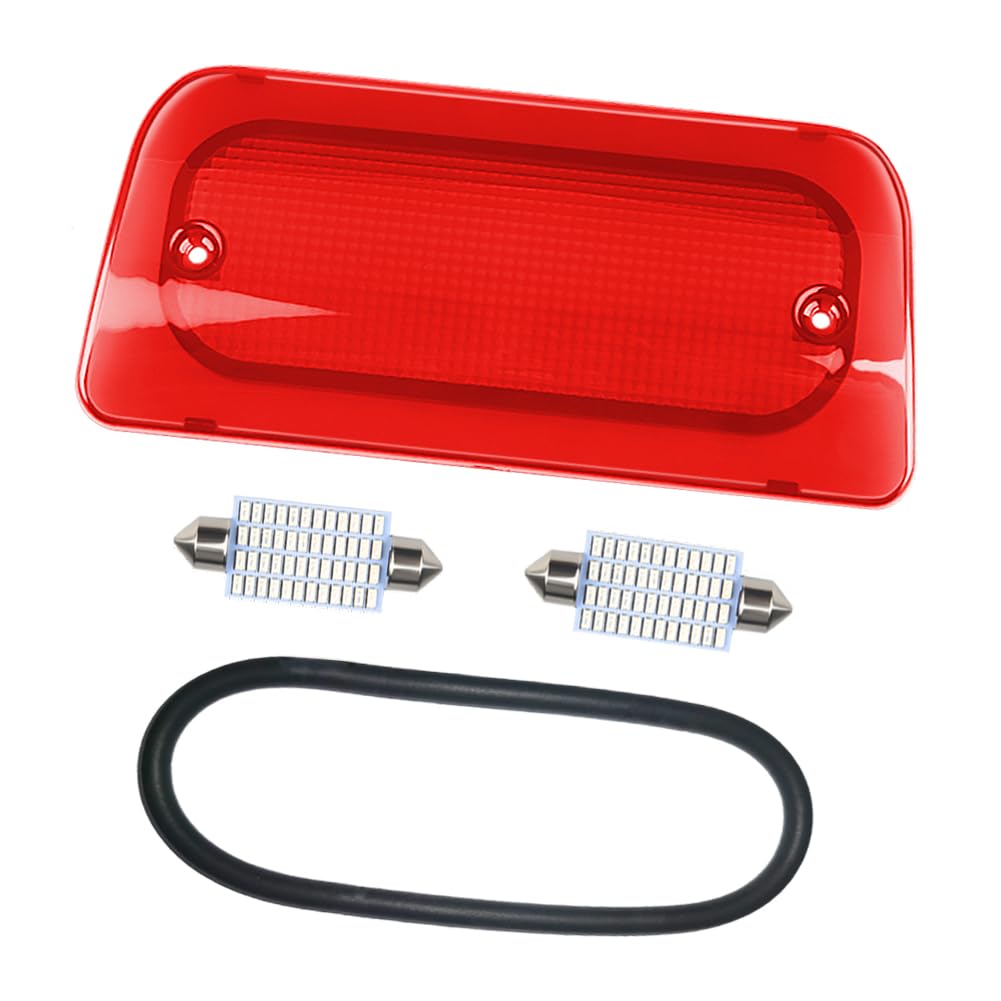 RAVSOFT third brake light lens red cover for Chevy S10 and Sonoma, improving rear visibility