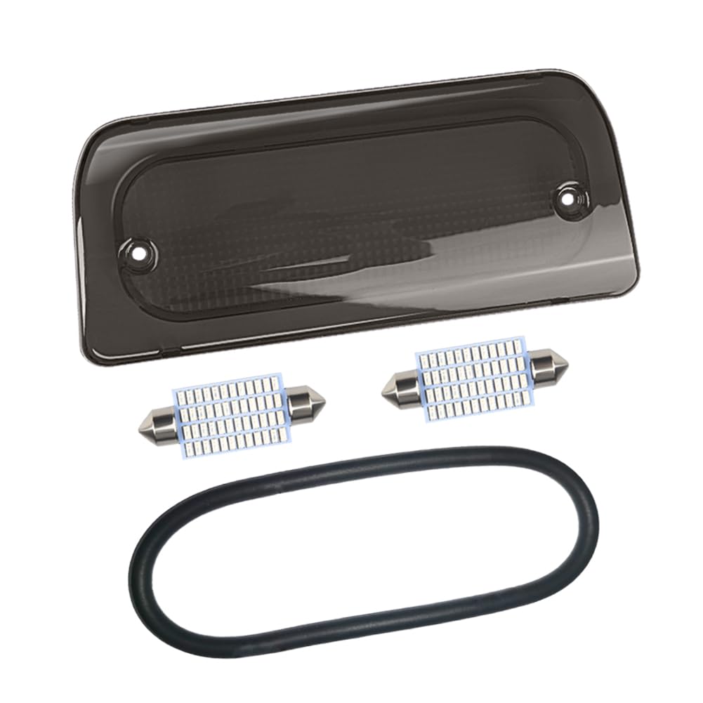 RAVSOFT third brake light lens smoked cover boosts rear visibility for extended cab S10.